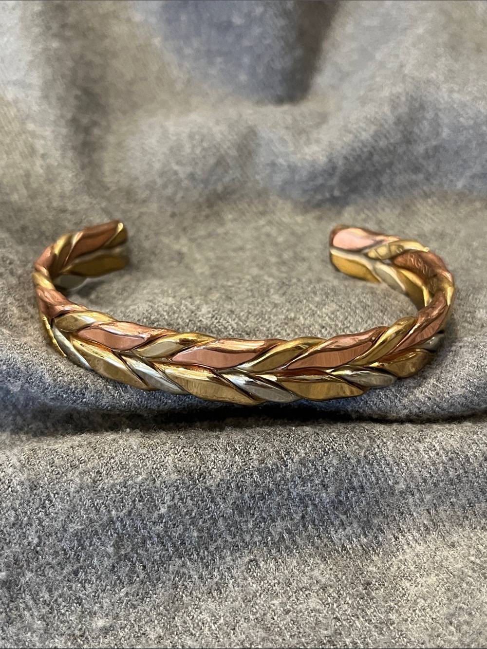 Men’s Artisan Tri-color Braid Cuff